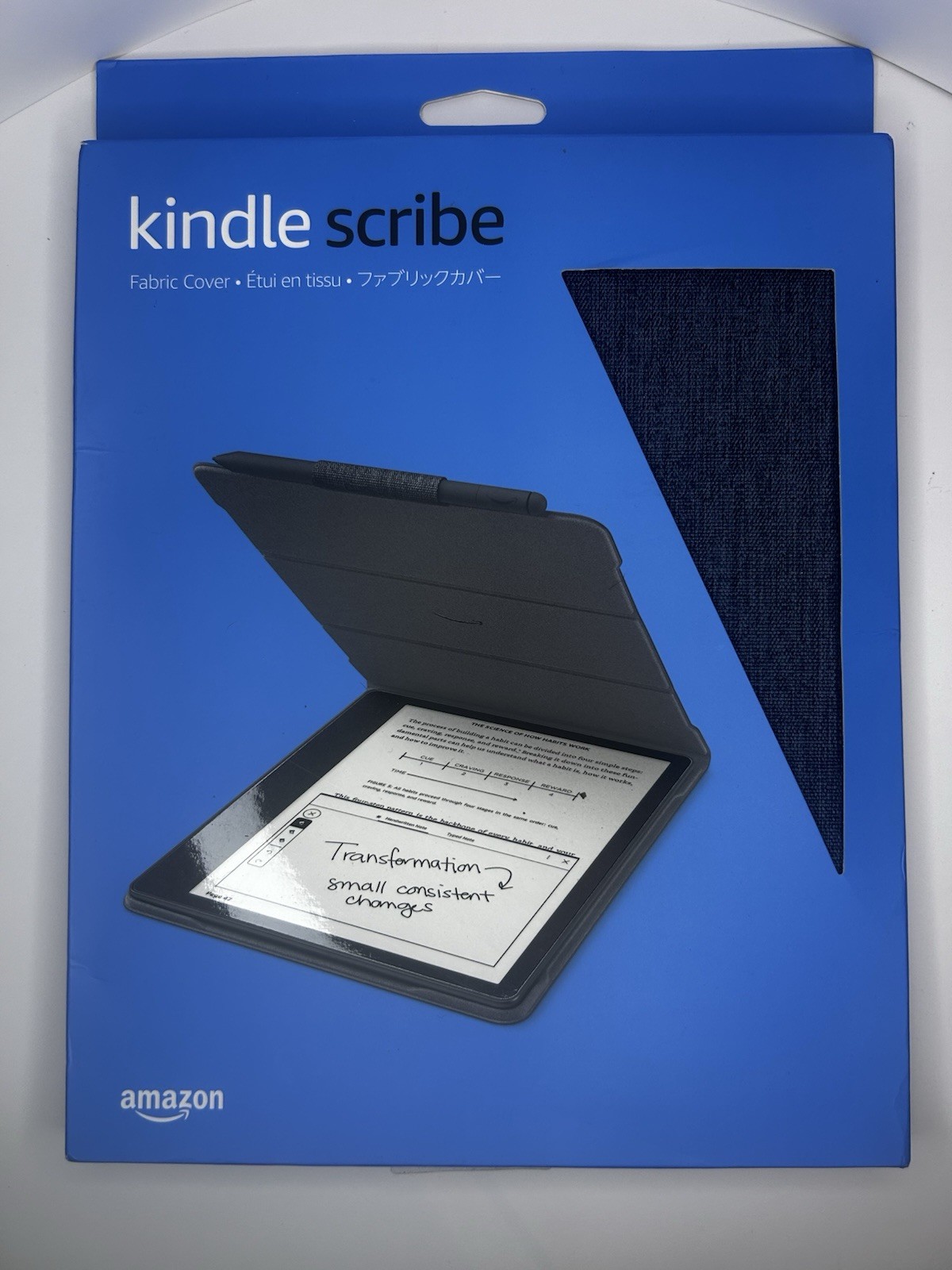 Kindle Scribe, Denim Blue, Fabric Cover for 1st Generation (2022 Release)