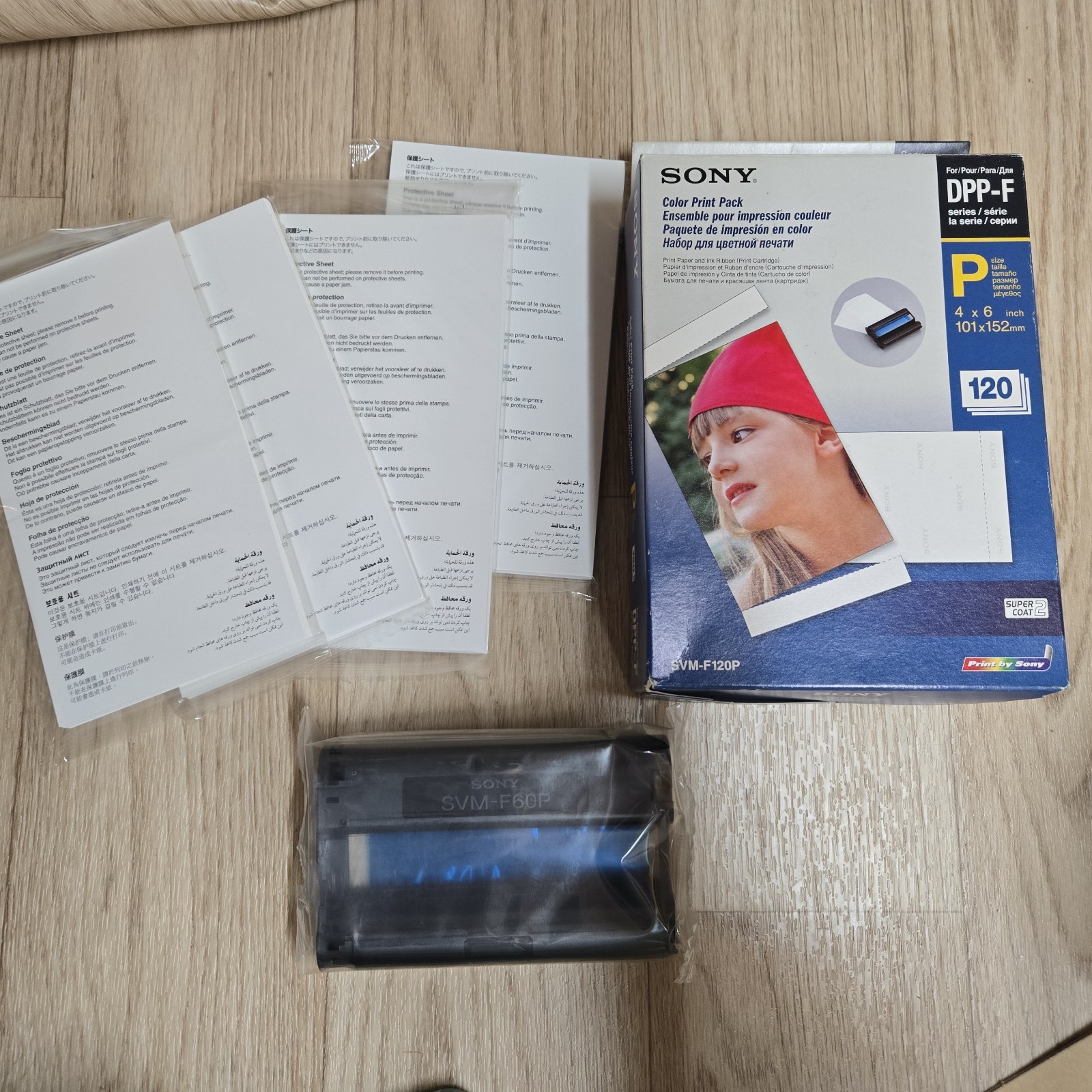 Sony SVM-F120P Color Print Pack (80 Sheets & 1 Cartridge Only) Date 2010 NOB