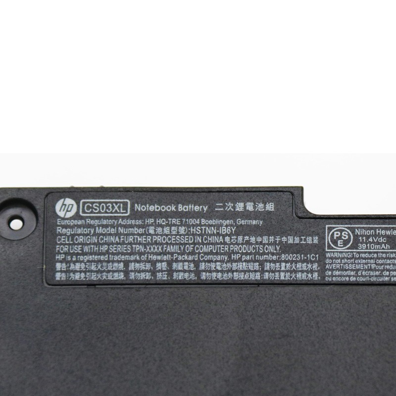 Genuine 46Wh CS03XL Battery For HP Elitebook 840 850 G3 G4 800231-141 HSTNN-IB6Y