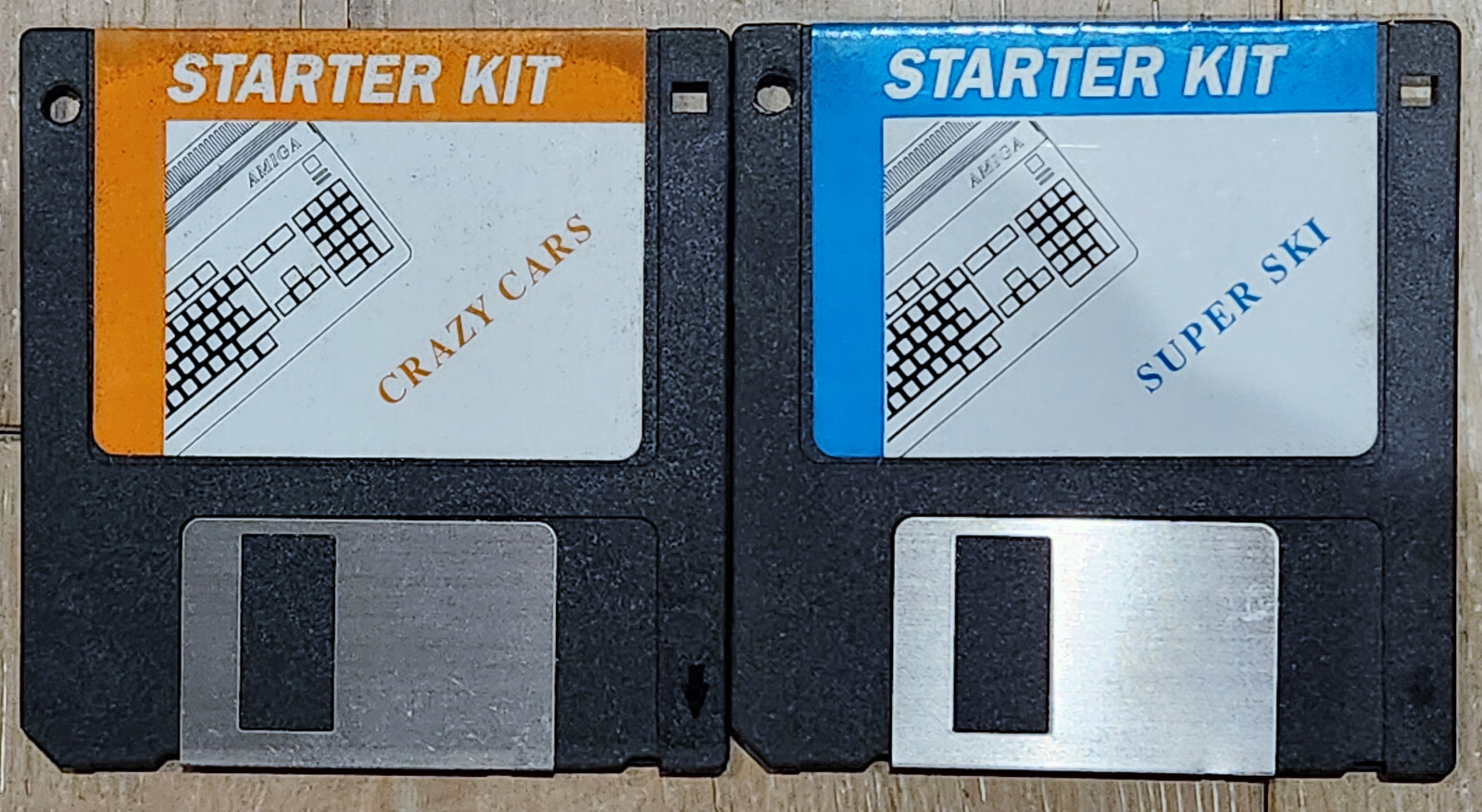 AMIGA STARTER KIT games: Super Ski, Crazy Cars