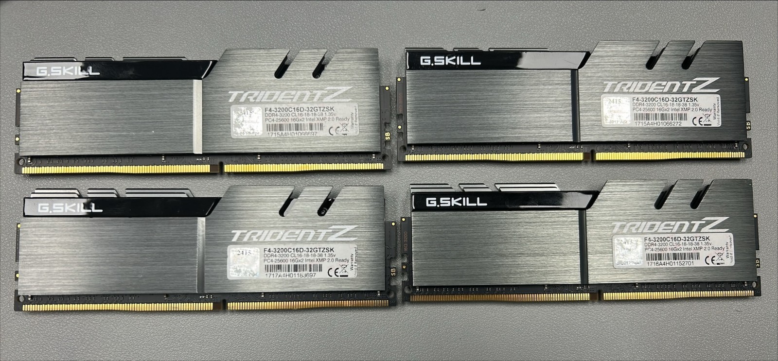 G.SKILL Trident Z ddr4 3200 64gb ram F4-3200C16D-32GTZSK