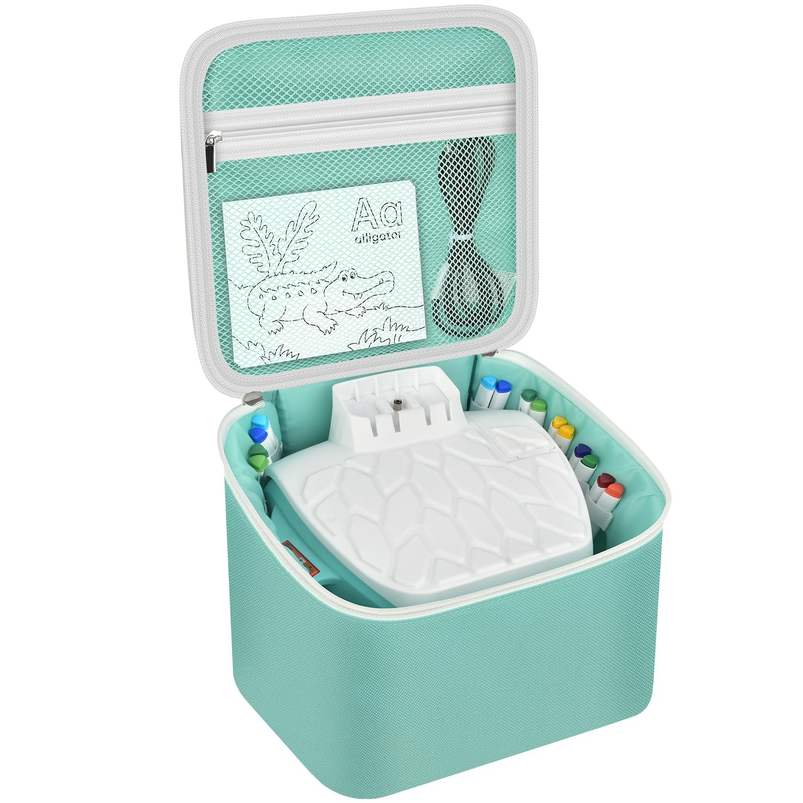 SAIKA Art Projector Case for Flycatcher Smart 8.8" x 8.4" x 7.1", Light Blue