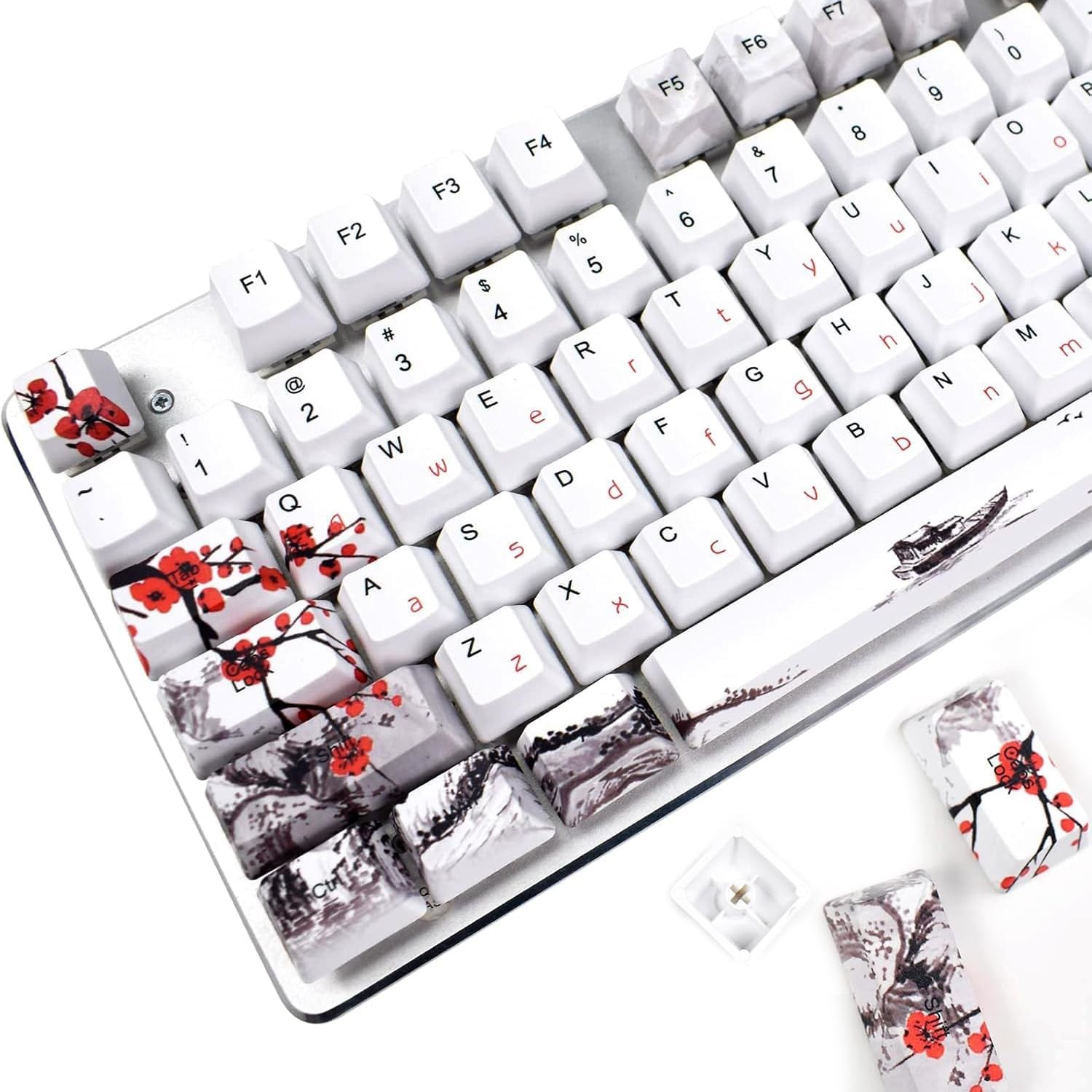 MOLGRIA Keycaps 110 Set for Full Size Mechanical Plum Blossom 110 En 