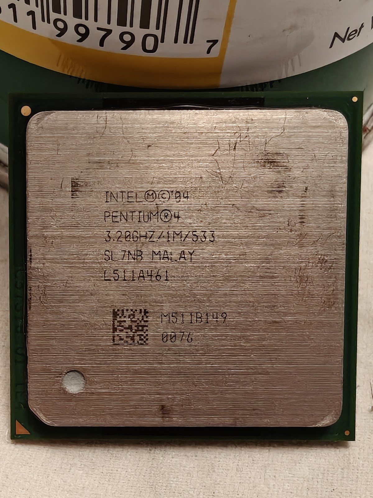Intel Mobile Pentium 4 538 SL7NB 3.2GHz Socket 478 1MB Prescott Laptop CPU HT