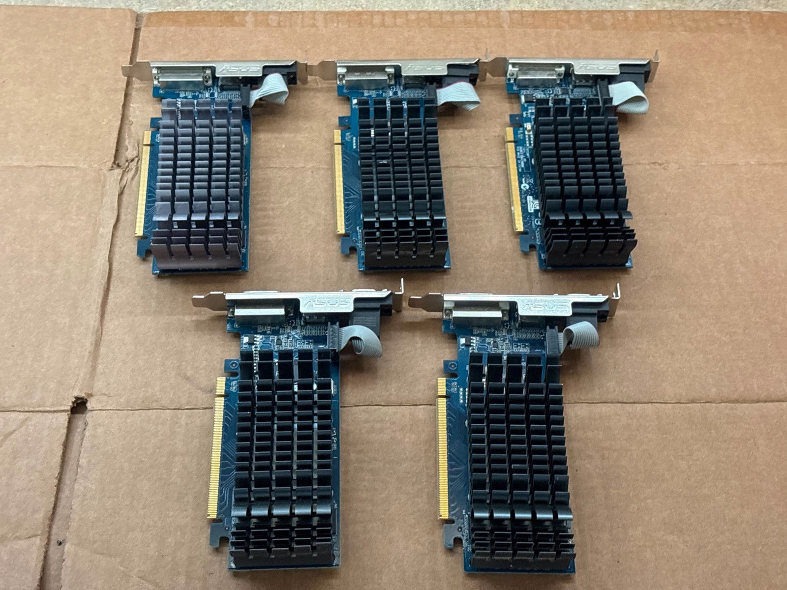 Lot of 5 ASUS EN210 Silent/DI/1GD3-V2(LP) PCIe Graphics Card