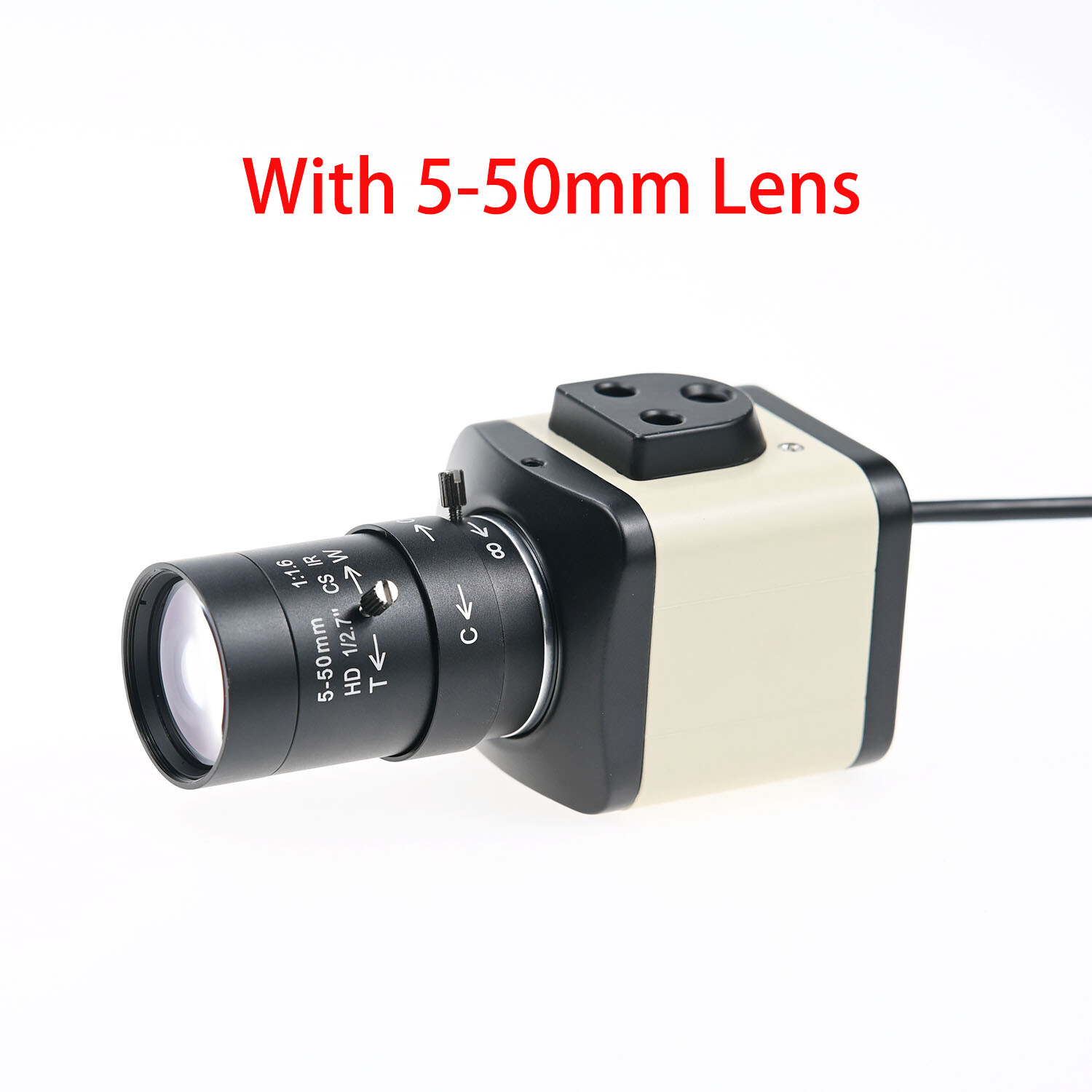 60fps 1080P USB Camera With 5-50mm 2.8-12mm Varifocal CS Lens 1920x1080 Webcam