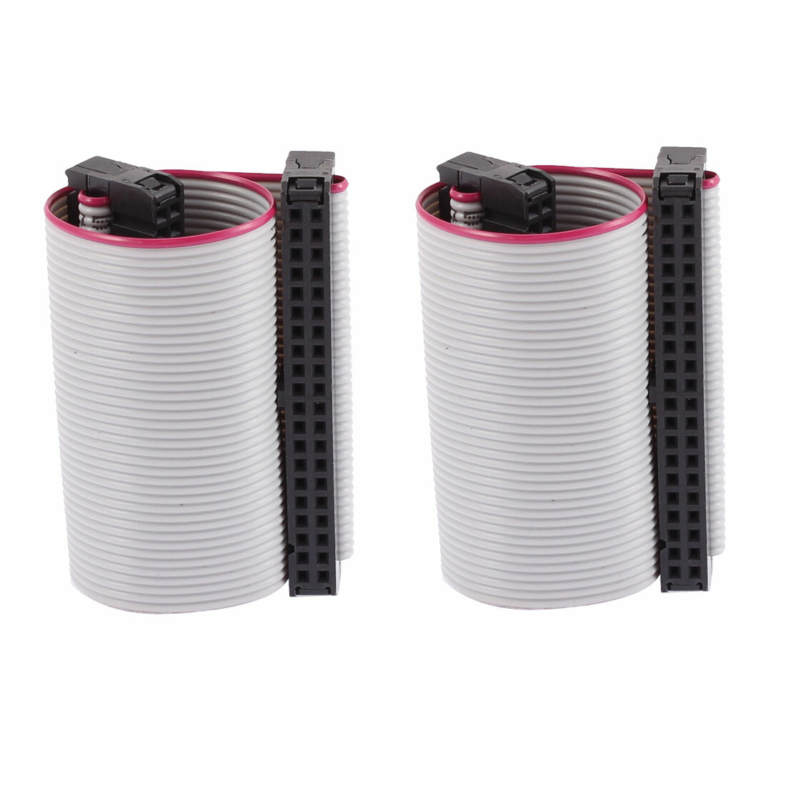 2.54mm Pitch 40 Pins 40 Wires F/F IDC Connector Flat Ribbon Cable 10cm 2 Pcs