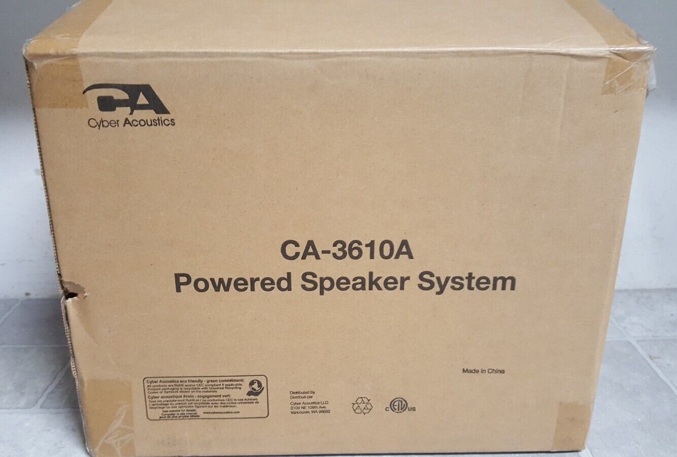 OPEN BOX Cyber-Acoustics CA-3610 Powered Speaker System