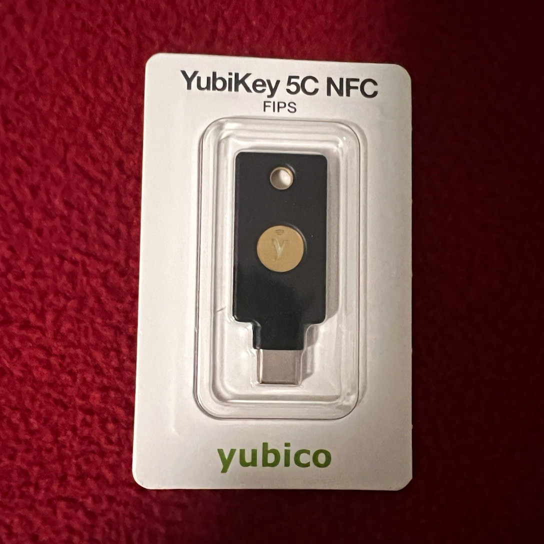 Yubico YubiKey 5C NFC FIPS USB-C Security Key NFC (Black), Black