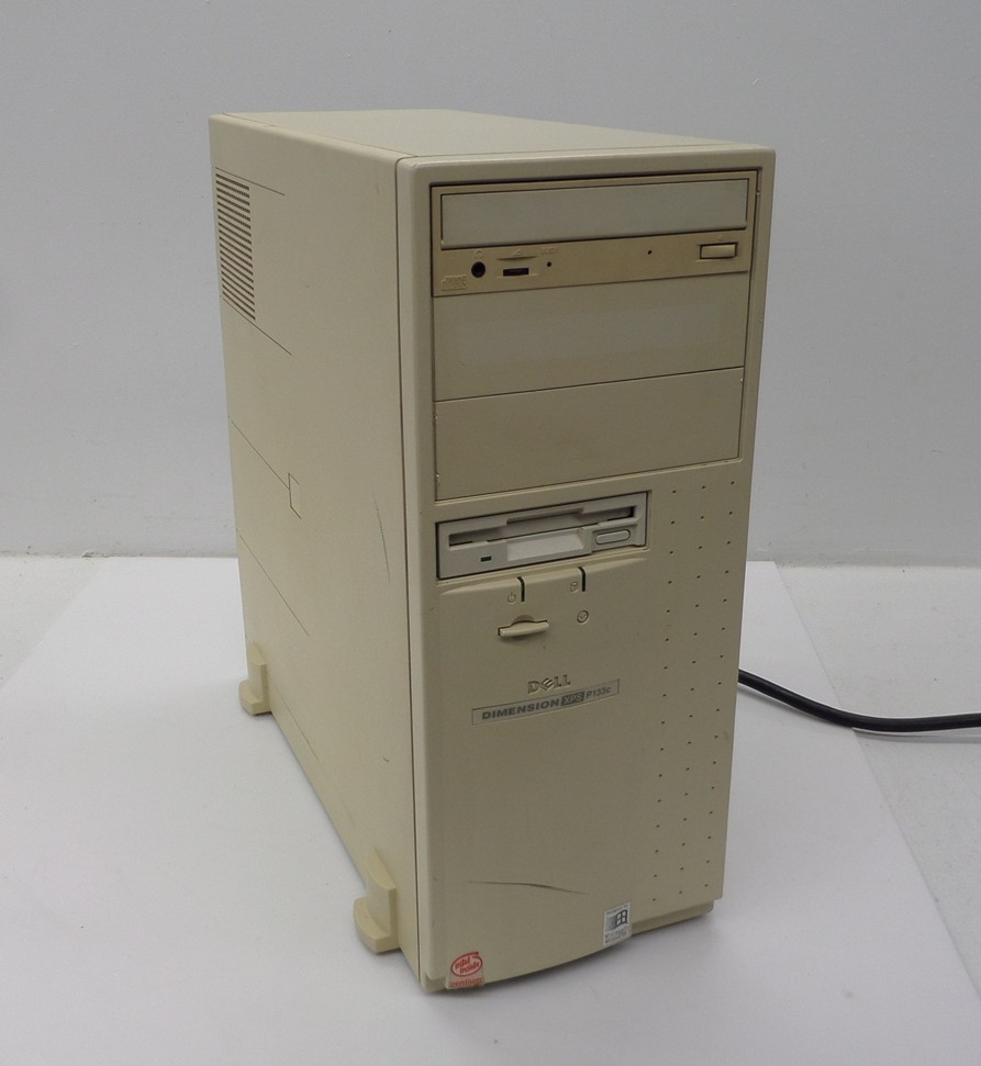 Vintage Dell Dimension XPS P133c PC w/ Pentium 133MHz CPU & 64MB RAM - No HDD