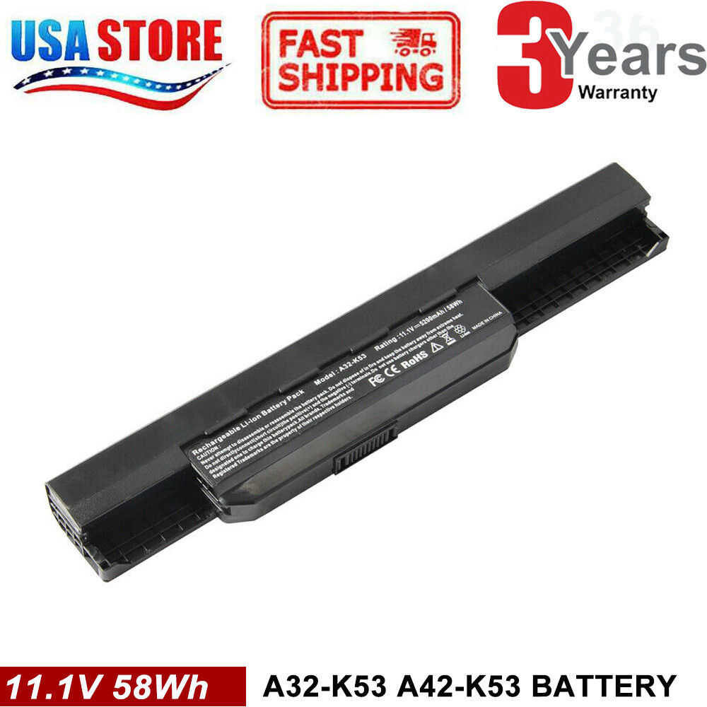 Battery A32-K53 For ASUS A53S A53SD A53SJ A53SV A53T A53TA A53U K54LY