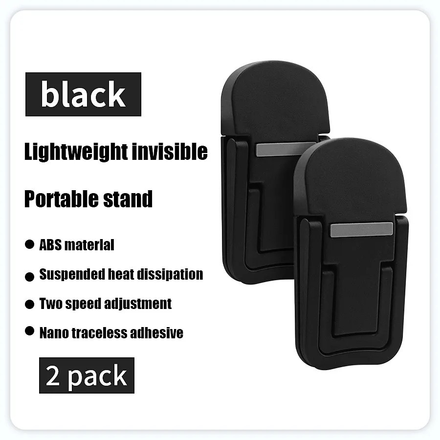 2 Pack Mini Portable Laptop Stand Feet Adjustable Folding Keyboard Riser Legs