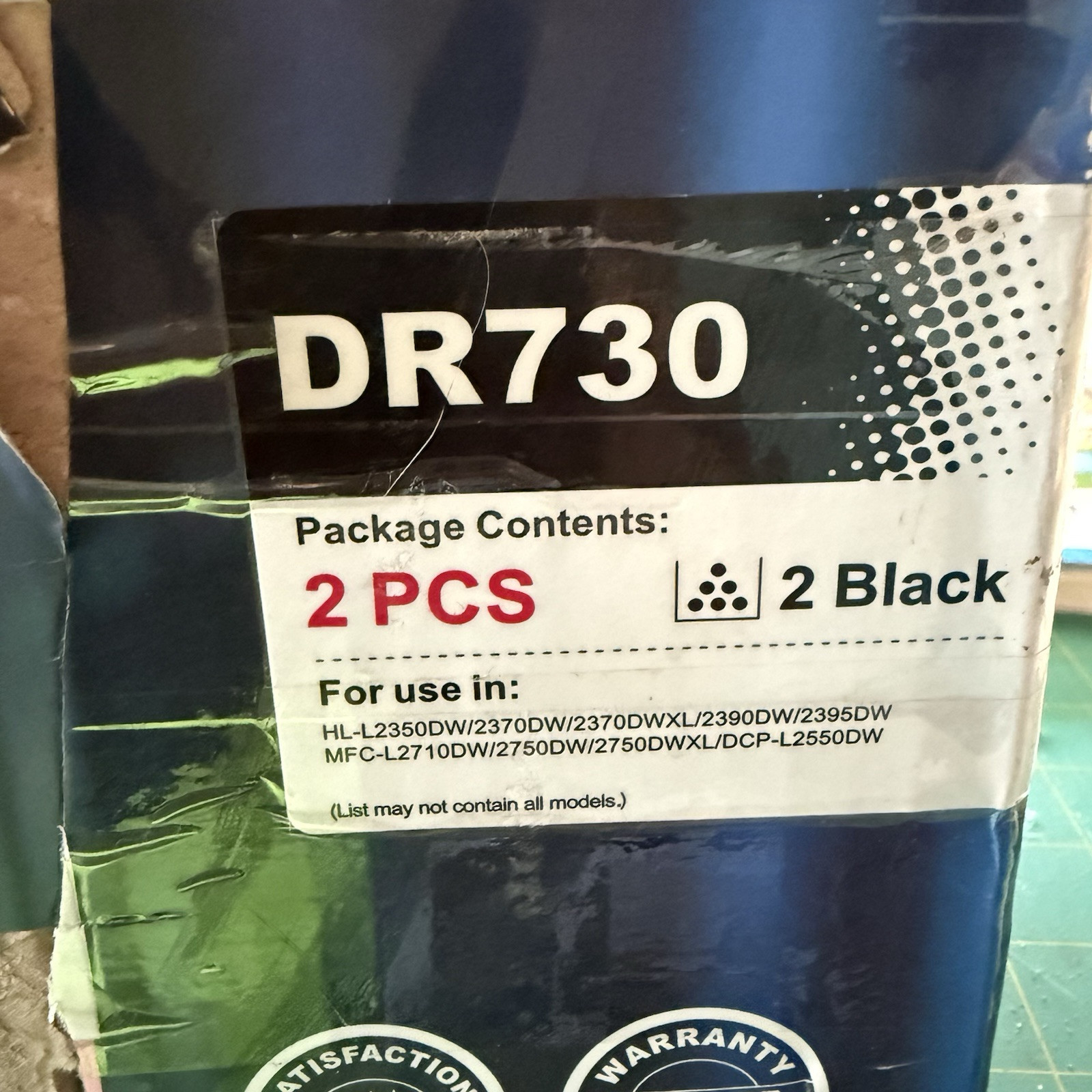 2 Pk EZink DR730 BDR730 Drum Unit for Brother HL-L2350DW HL-L2395DW HL-L2370DW 