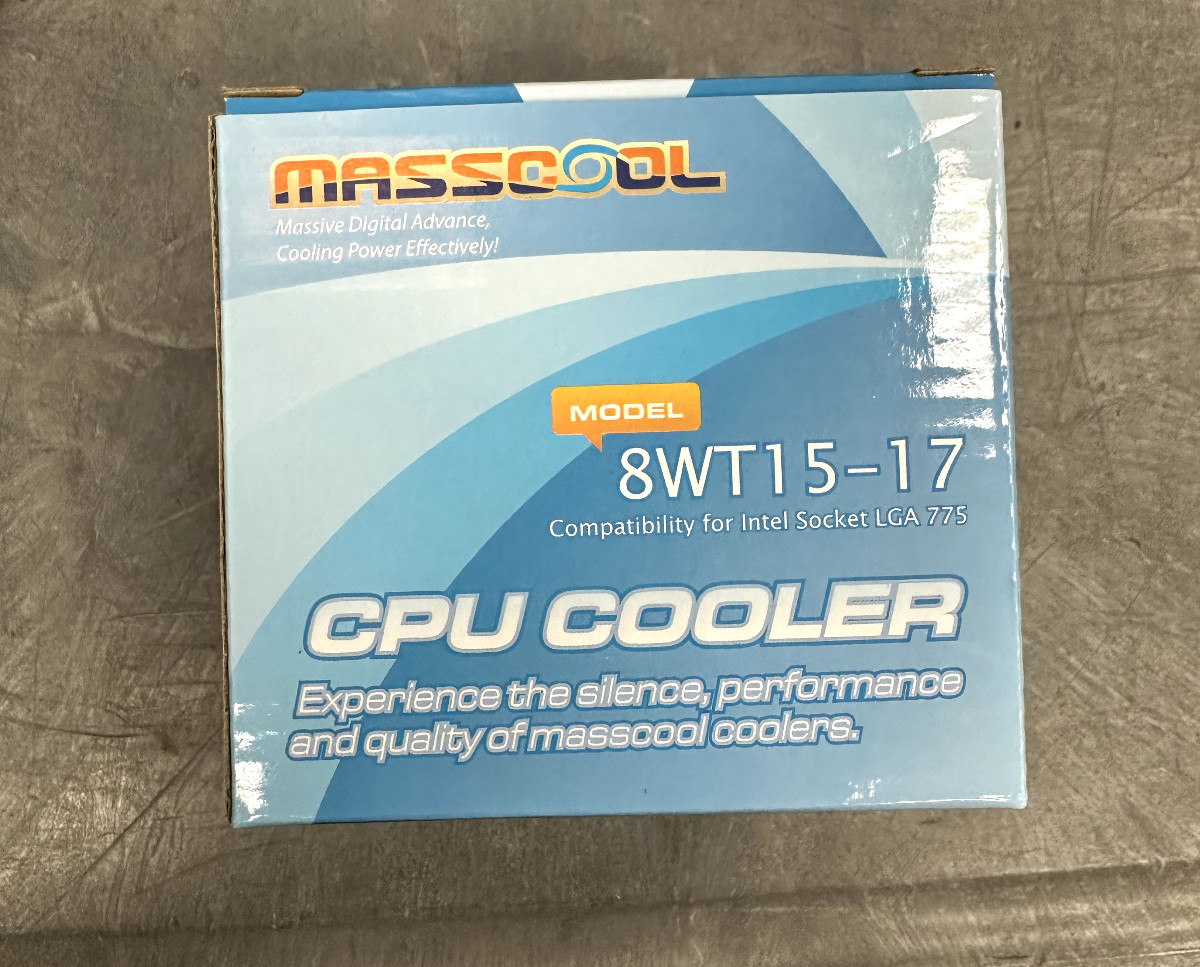 MASSCOOL 8WT15-17 LGA 775 CPU COOLER NEW 