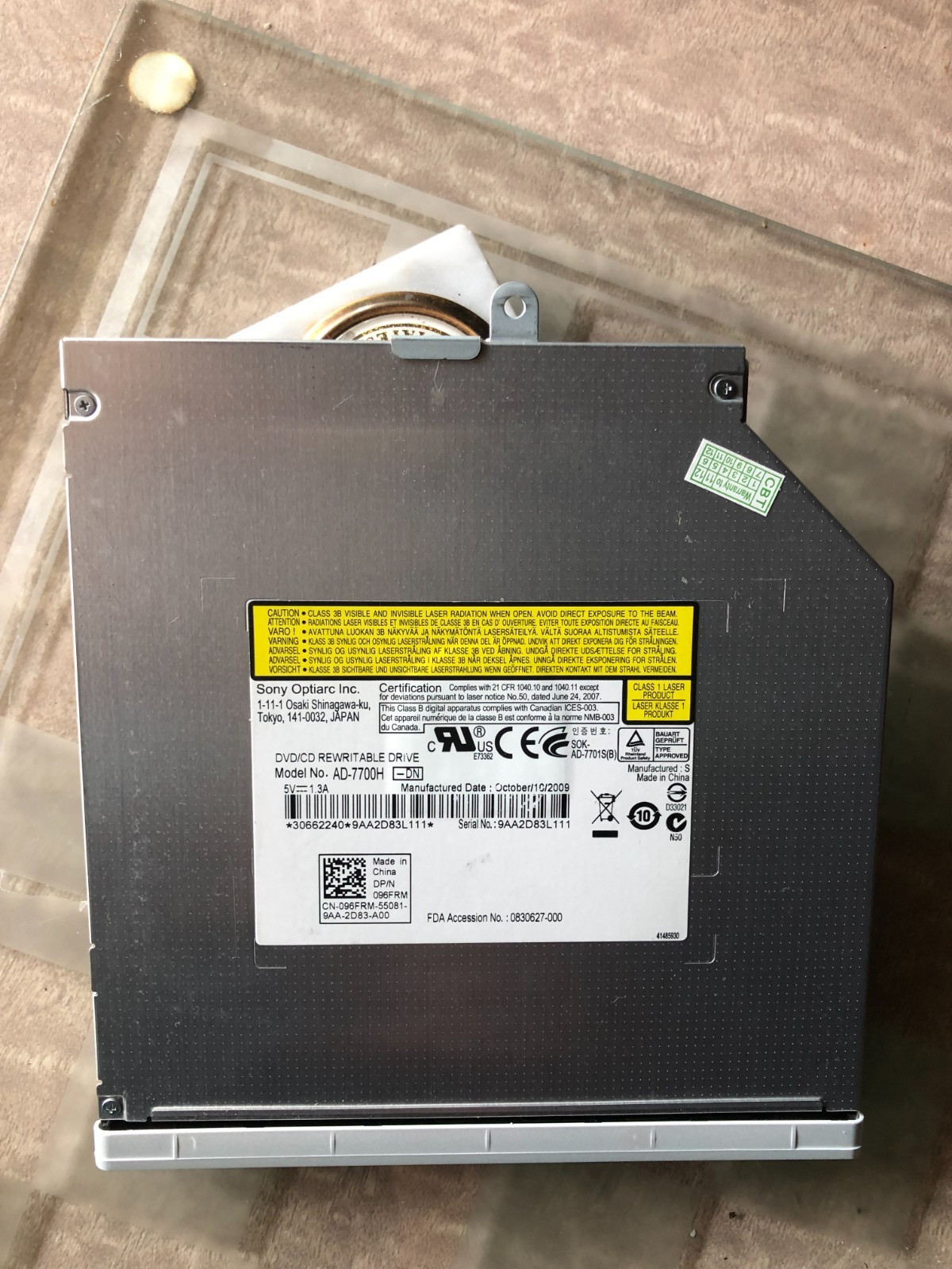 Genuine SONY VAIO VPCSE CD/DVD Burner Player SATA Drive