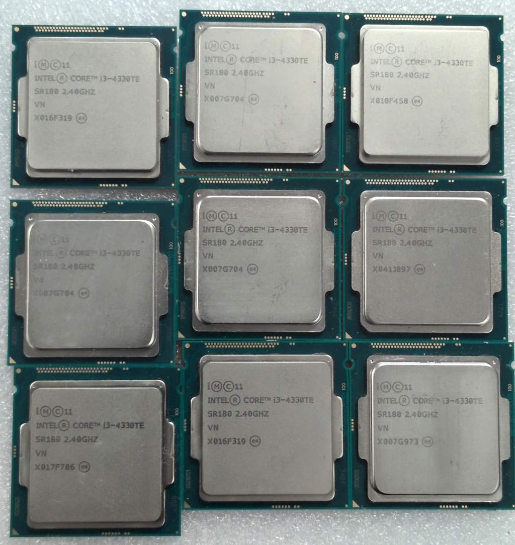 (9) Intel Core i3-4330TE SR180 2.4GHz 35W LGA-1150 Processor