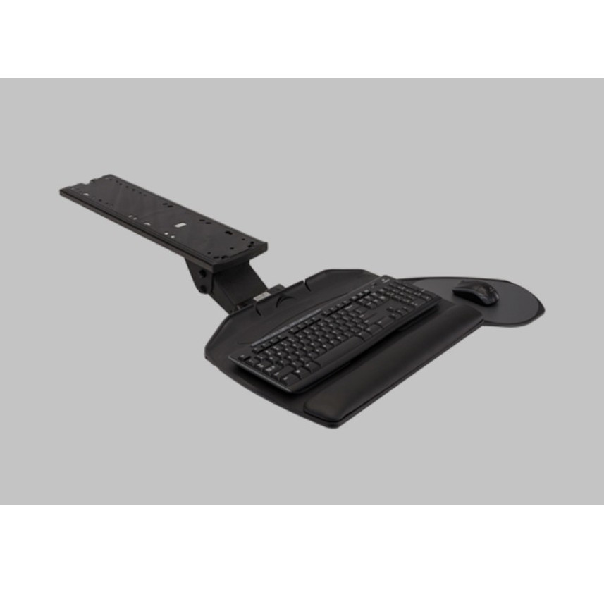 New open box Workrite Ergonomic Black Banana Board Keyboard Tray 19x15in