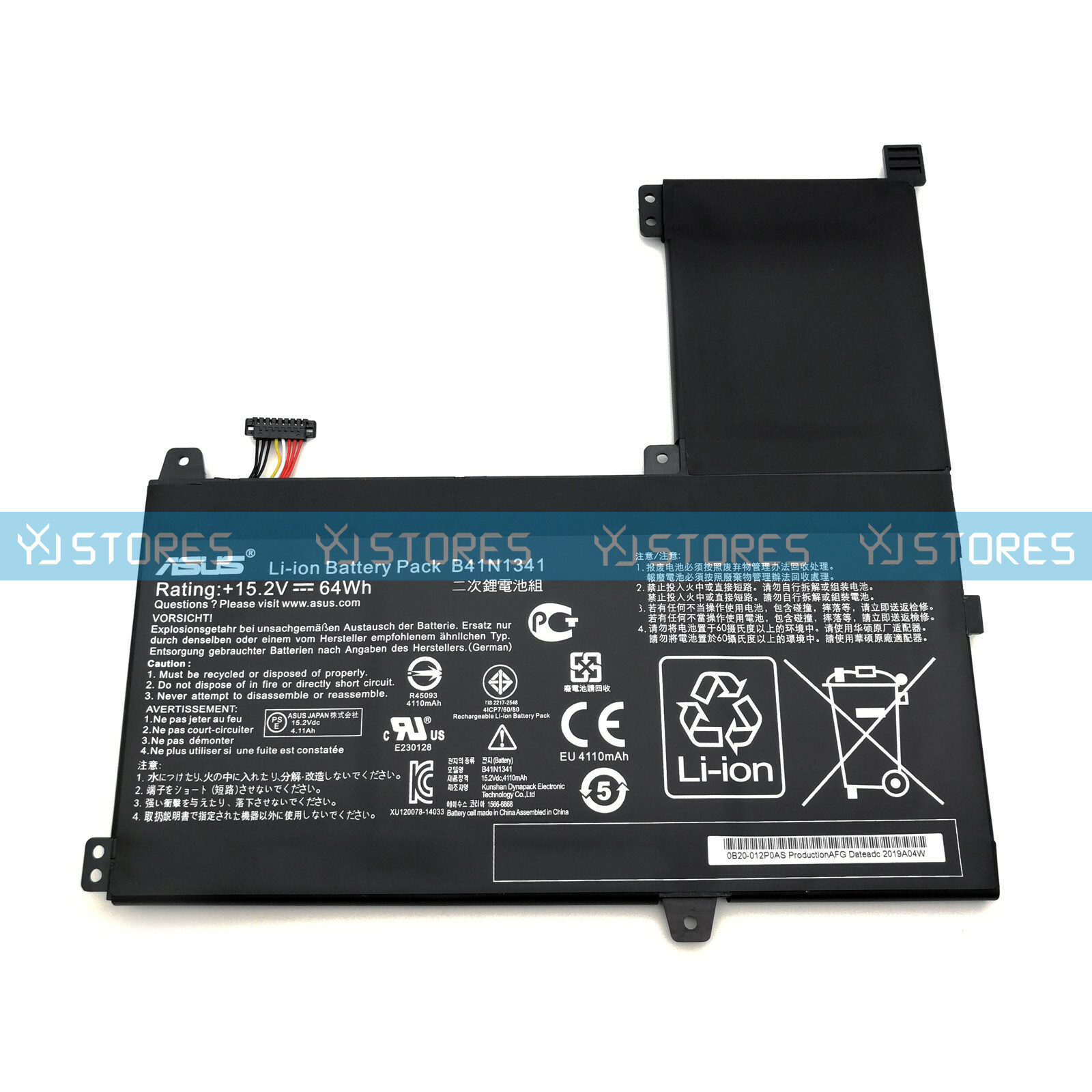 New Genuine B41N1341 B41Bn95 Laptop Battery for Asus Q502L Q502LA OEM 15.2V 64Wh