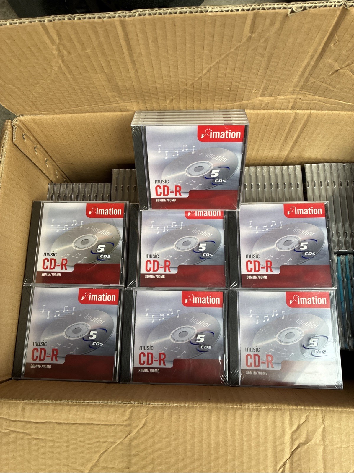 35x - IMATION CD-R BLANK CDs (7)-5 Packs Recordable 80 Min/700MB Ea Sealed
