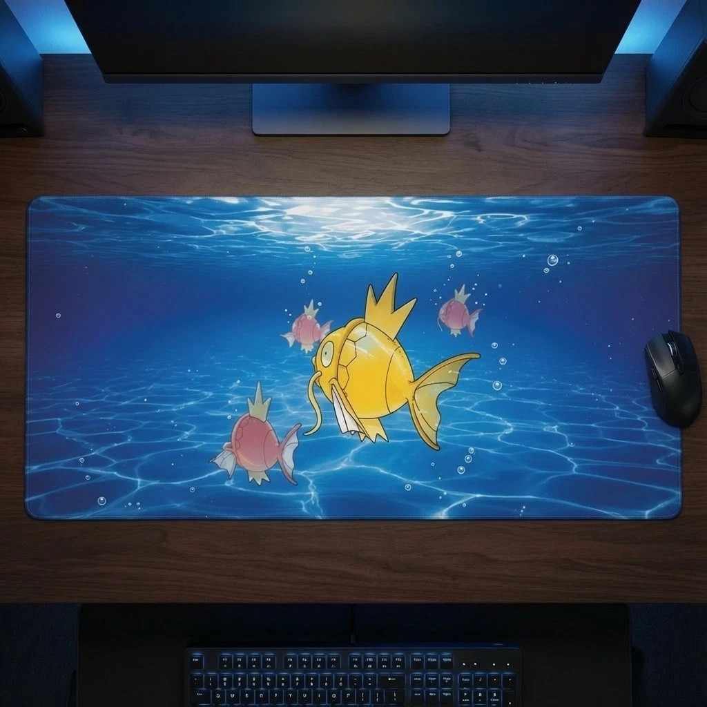 Shining Magikarp Neo Pokemon Mat Playmat Mouse Pad Desk Accessories