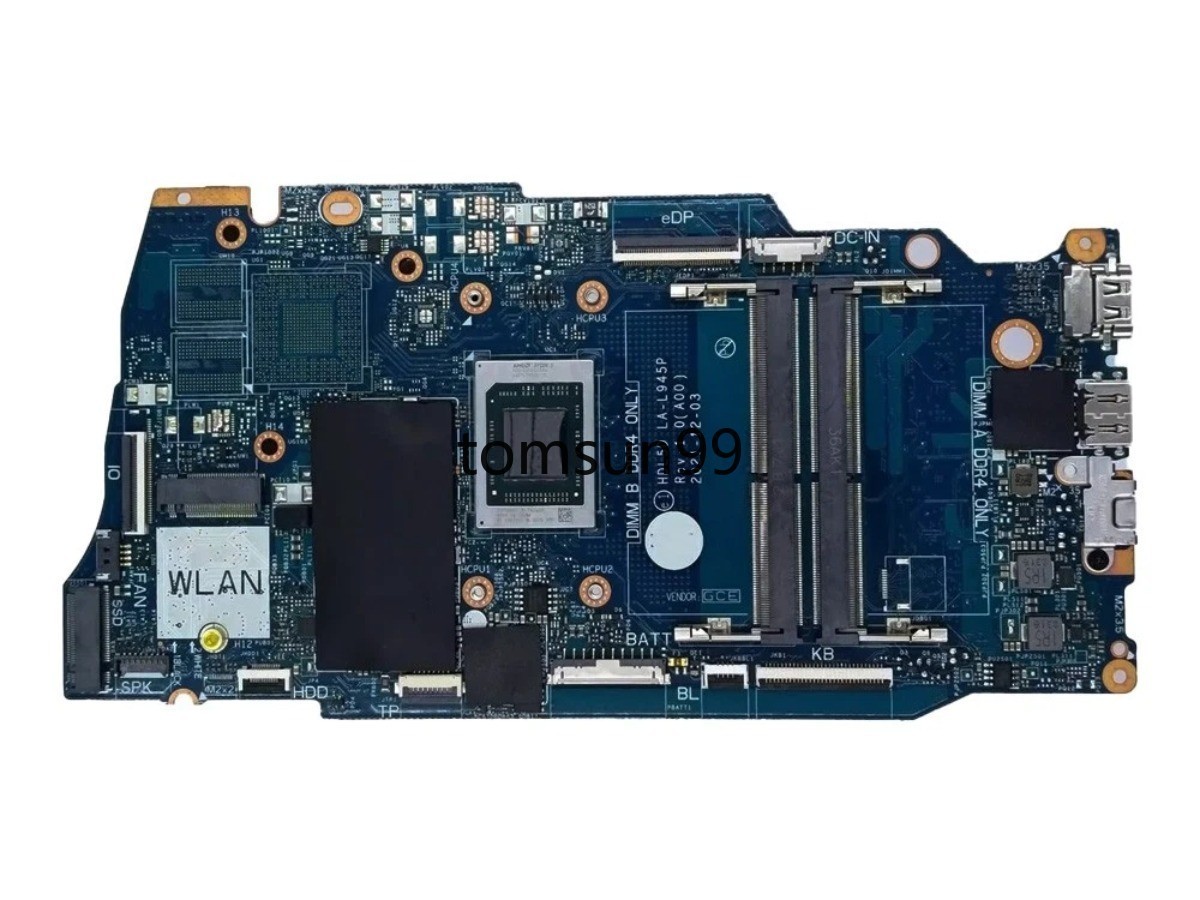 For Dell Vostro 3425 3525 Motherboard LA-L945P XFXY6 0XFXY6 W/ R5-5500U CPU