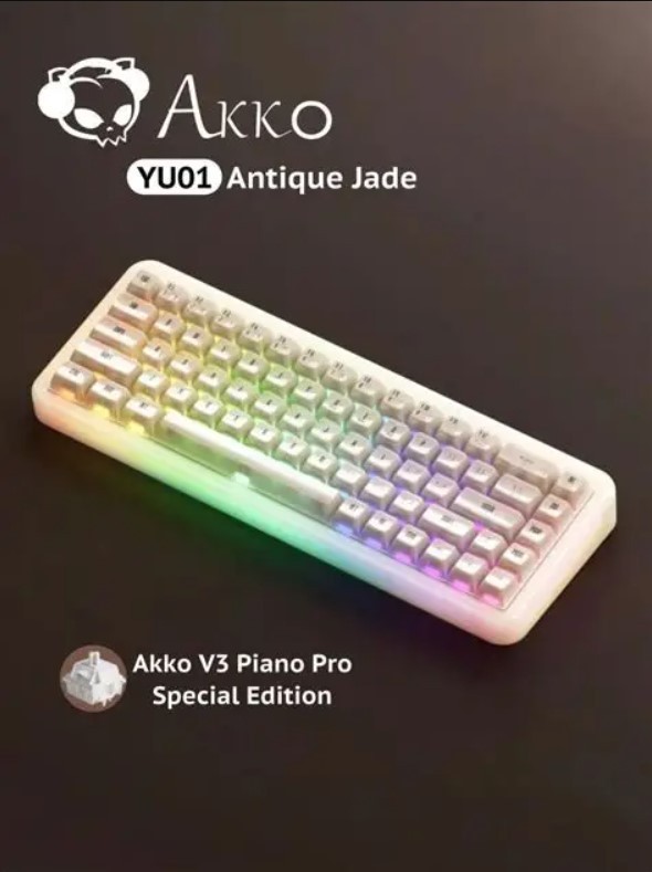 Akko V3 Piano Pro Special Addition YU01 Antique Jade RGB Gaming Keyboard