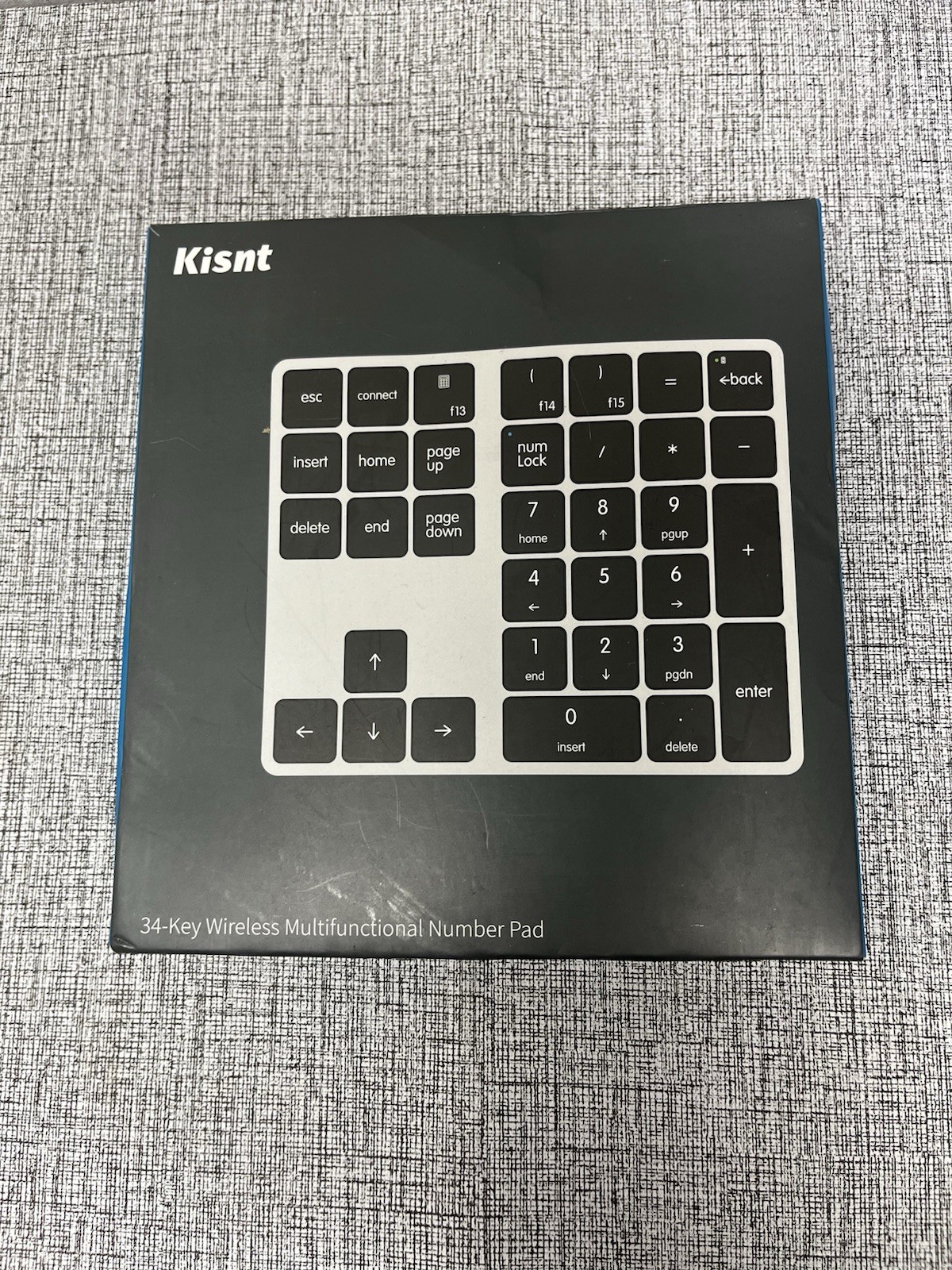 Kisnt KN300BT Bluetooth 34-Key Wireless Numeric Keypad Mac Windows