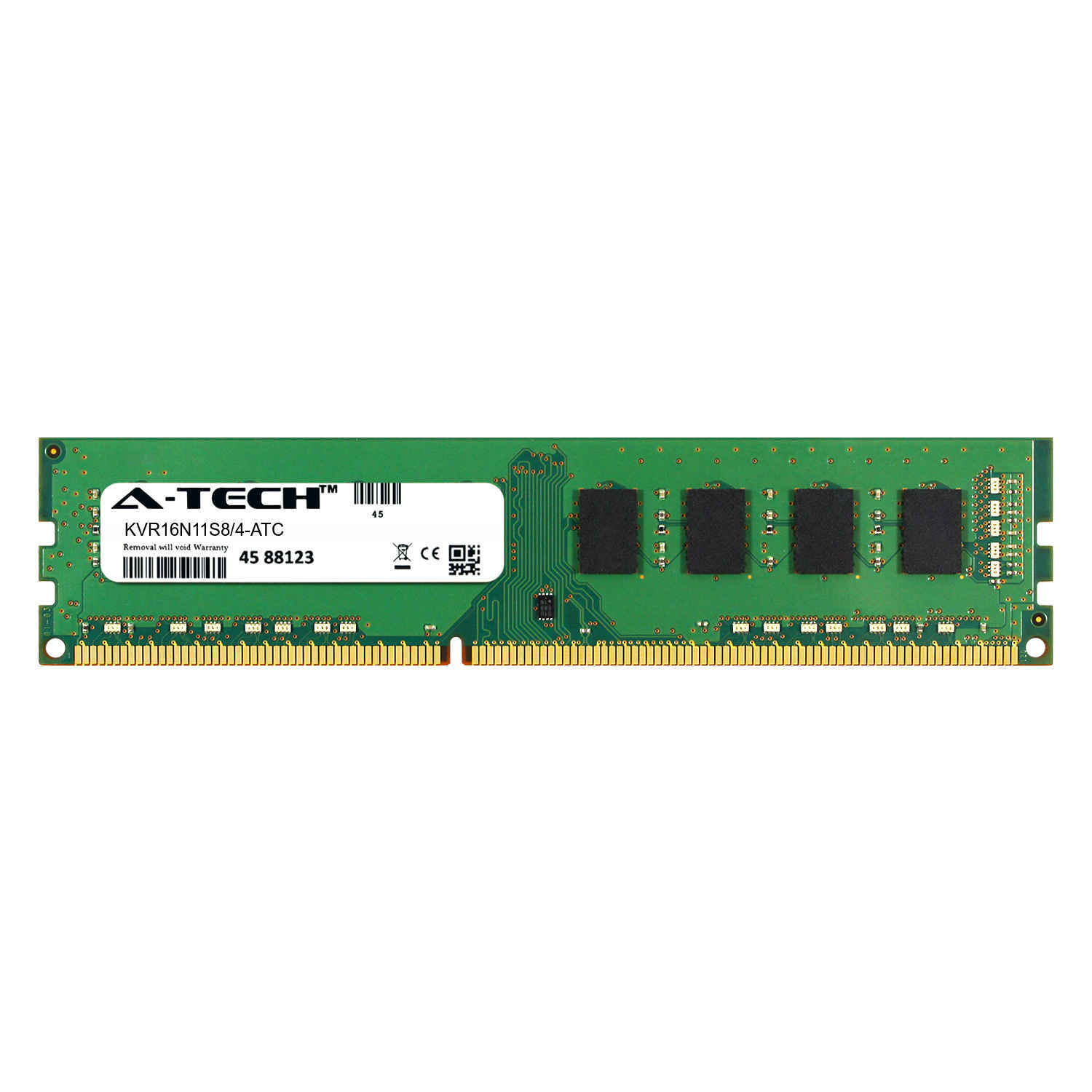 4GB DDR3 PC3-12800 DIMM Replacement for Kingston KVR16N11S8/4 Desktop Memory RAM