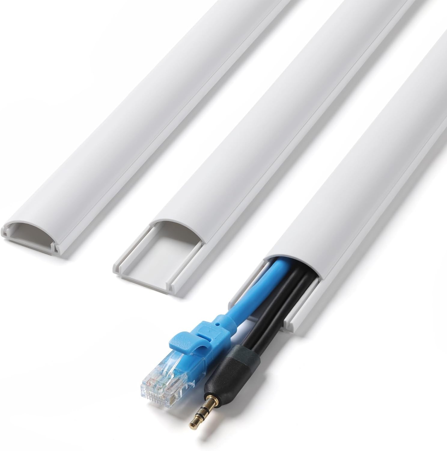 ZhiYo Cord Hider 39in(3X L13in), Cable Medium 39in (3x White 