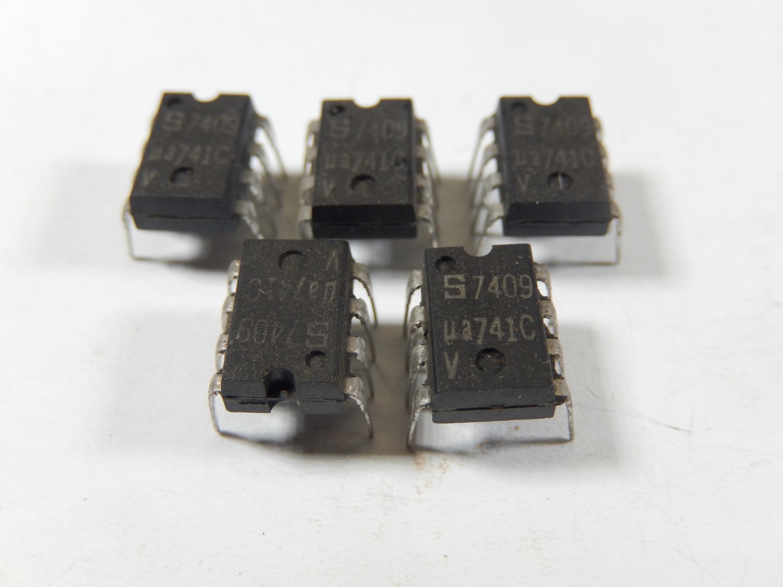 5pcs SIGNETICS ua741C OP AMP DIP-8 PIN IC INTEGRATED CIRCUITS LOT