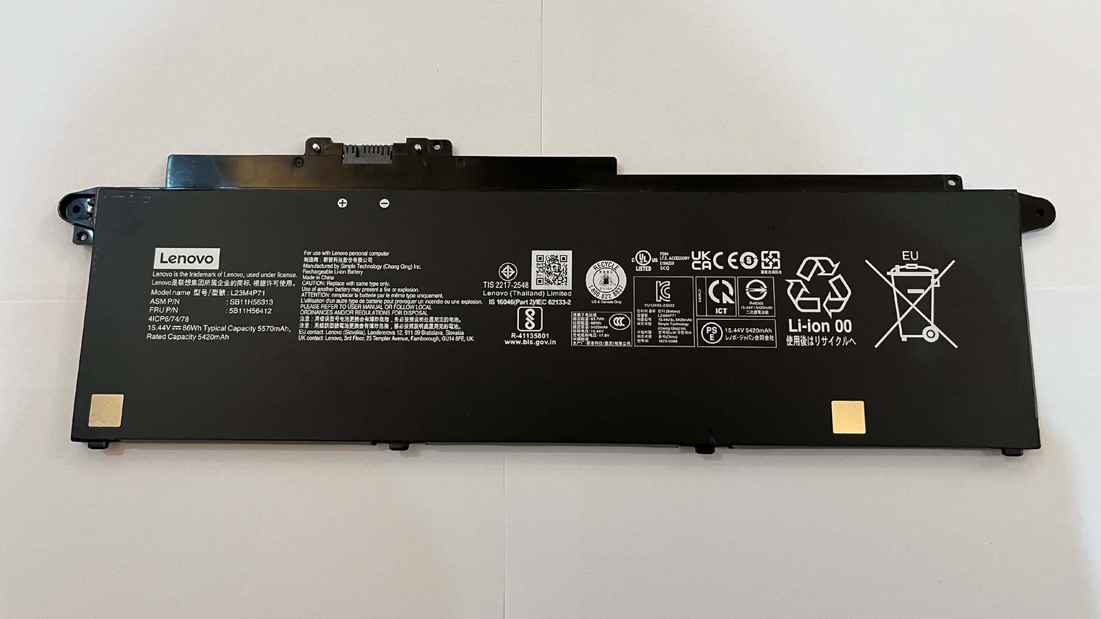 Genuine Battery L23M4P71 L23C4P72 For Lenovo ThinkPad T16 Gen 3 P16s Gen4 Series