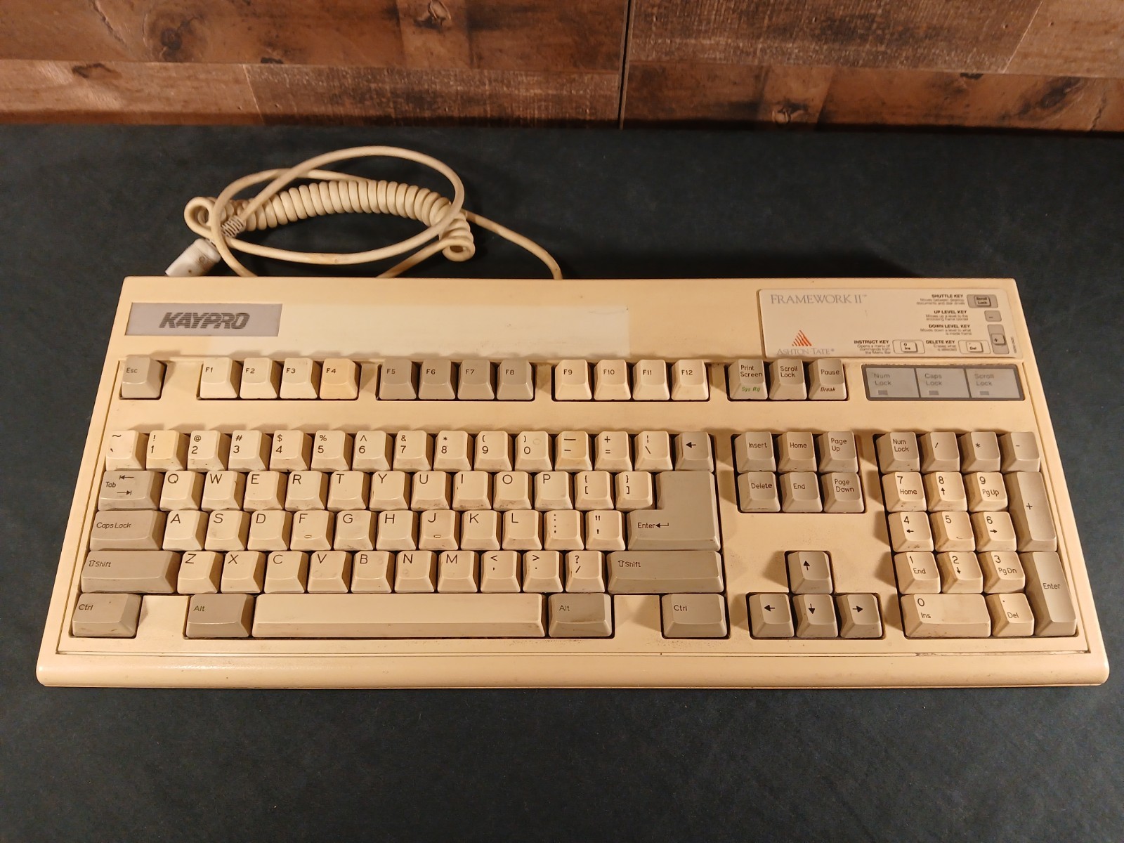 Vintage Kaypro Eeco ME 101 AT XT Mechanical Computer Keyboard Tested Working