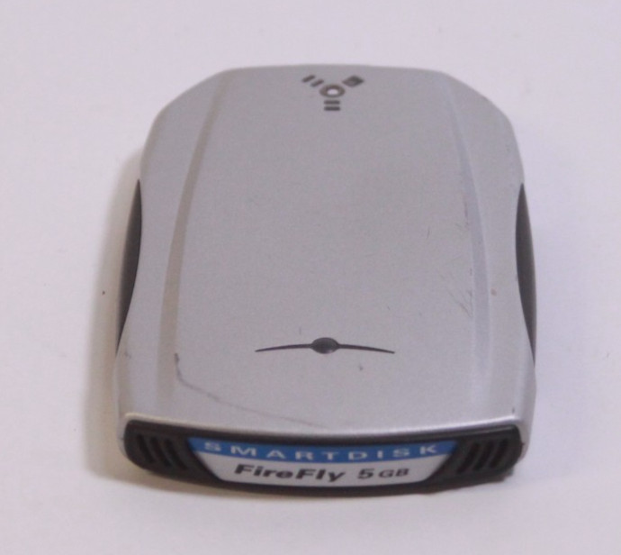 SmartDisk FireFly 5GB External HDD FireWire 2.5in Silver FWFF05P READ UNTESTED