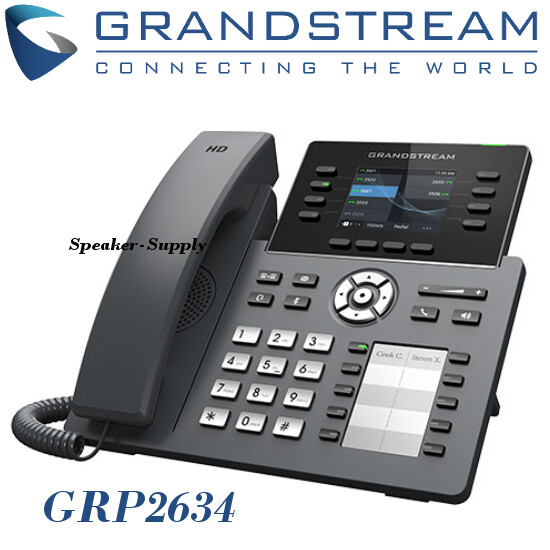 Grandstream GRP2634 8-Line 4 SIP Office IP Phone PoE Bluetooth Gigabit