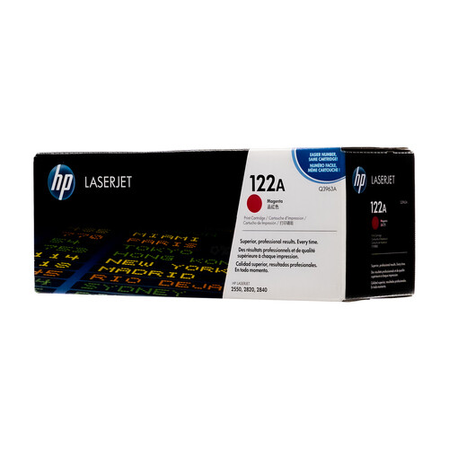 HP 122A, Magenta Original Toner Cartridge (Q3963A)