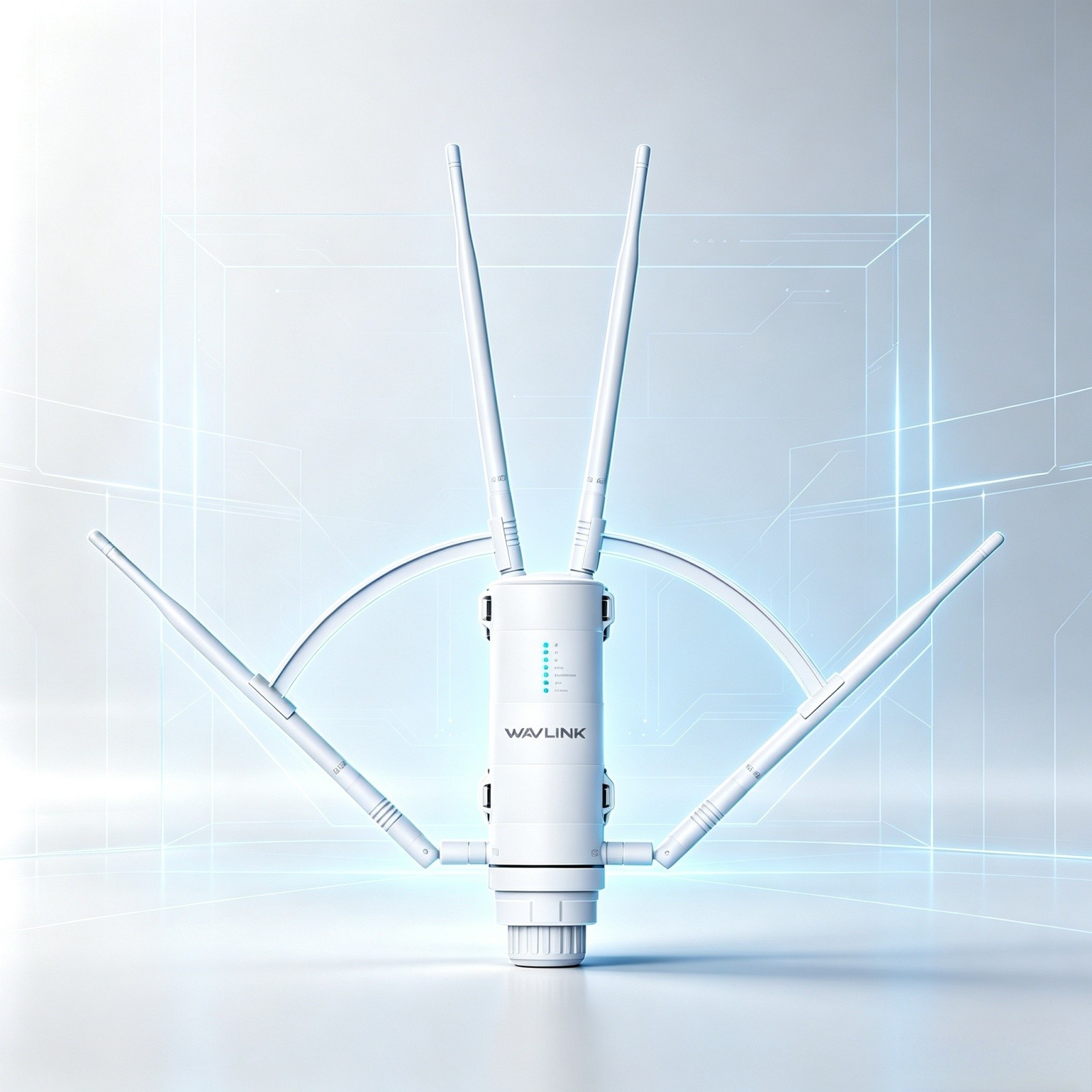 Dual Band AC1200 WiFi Repeater Mesh Extender Outdoor Weatherproof Router Booster