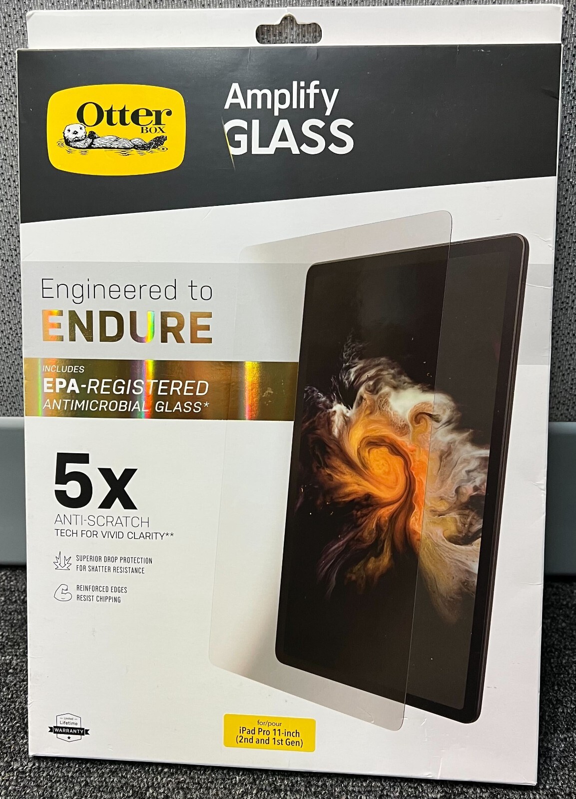 OtterBox Amplify EPA Glass for Apple iPad Pro 11-inch (1st & 2nd Gen) - Clear