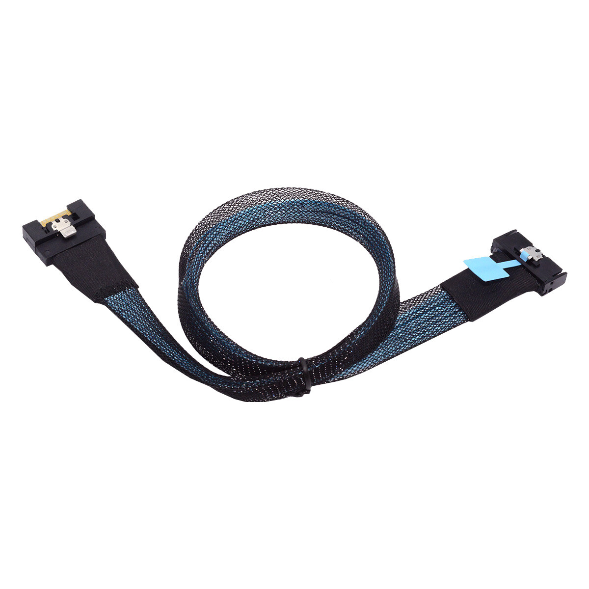 CY PCI-E 5.0 MCIO Slimline 8i 74Pin Male to SFF-8654 SAS 4.0 74Pin Cable 50CM