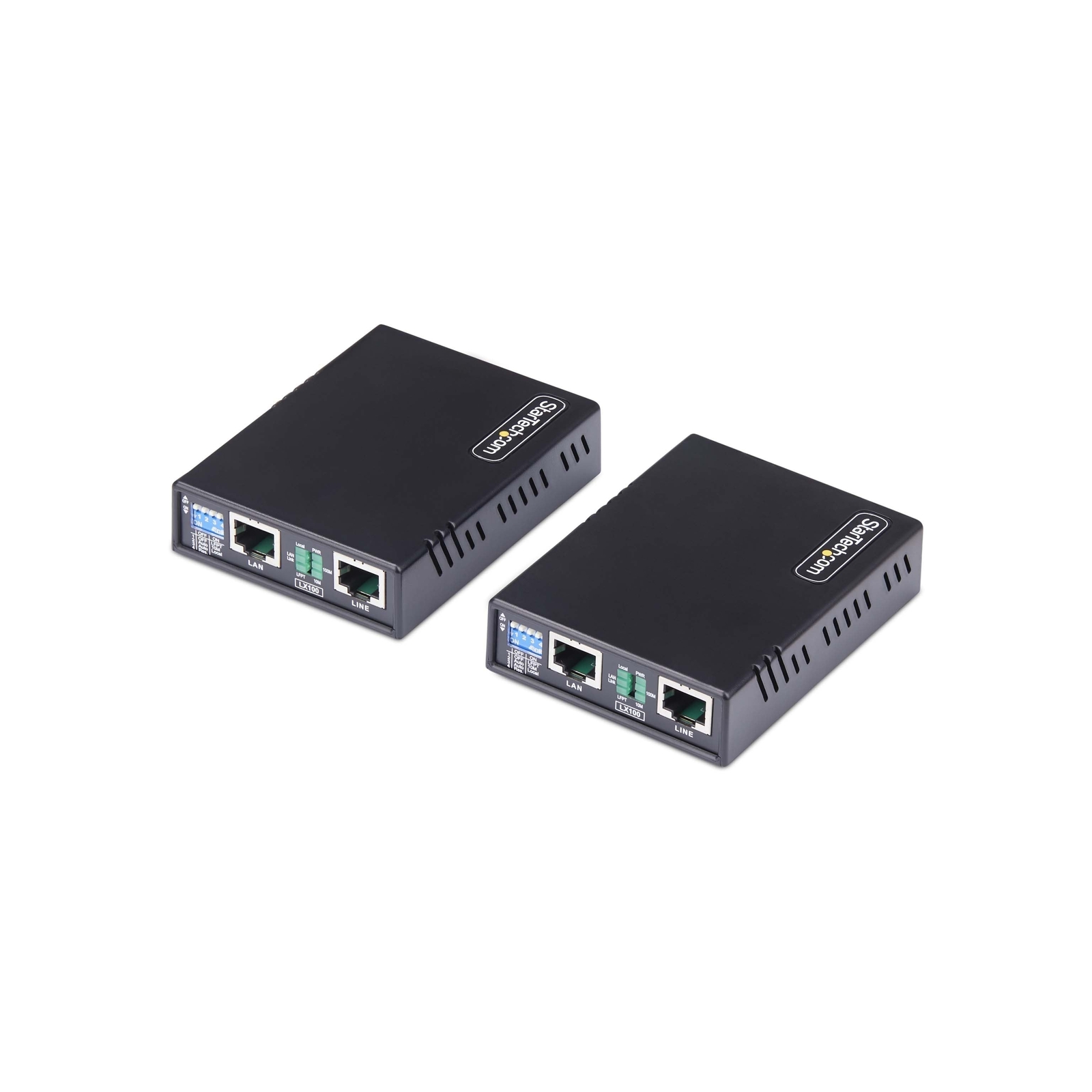 StarTech.com 10/100 Ethernet Extender Kit Up to 0.5mi (800m), Long-Range LAN ...