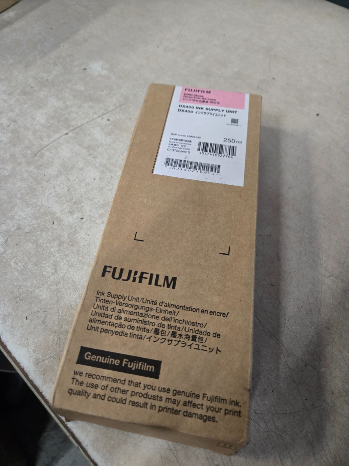 FUJIFILM Ink Supply for DX400 (250mL,Pink) Sealed 2029 Genuine 
