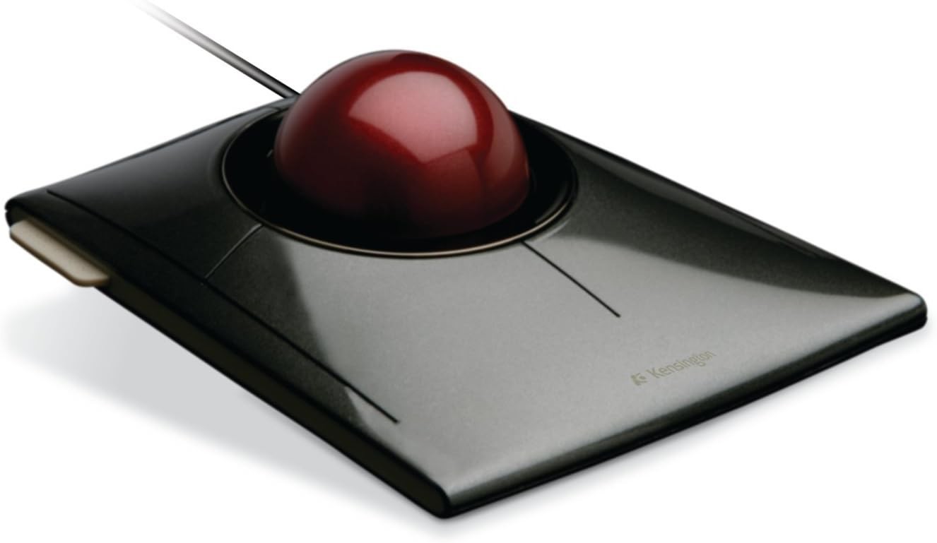 Kensington SlimBlade Trackball Mouse K72327U Wired USB Ergonomic Design – Black