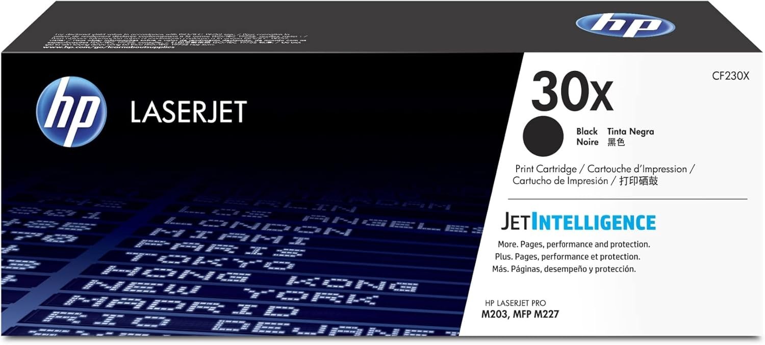 HP 30X Black Toner Cartridge Works with HP LaserJet Pro M203, MFP M227  CF230X