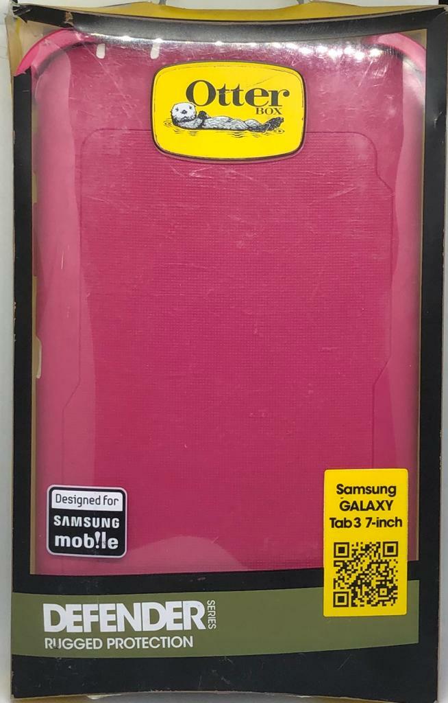 New Original Otterbox Defender Case for Galaxy Tab 3 (7.0") Pink - w/ Holster 