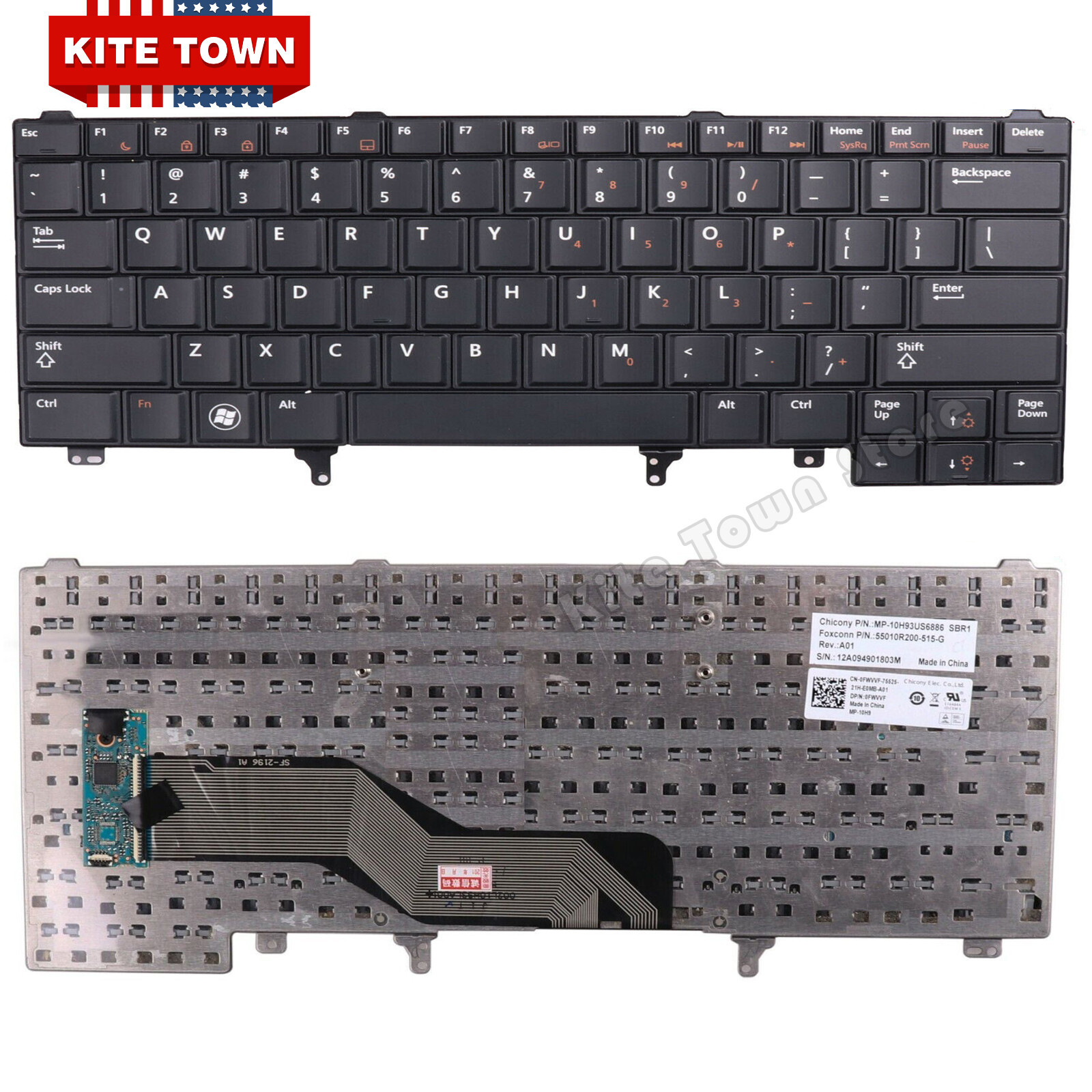 US Keyboard for Dell Latitude E5430 E6420 E6430 E5420 E6220 E6230 E6330 PD7Y0