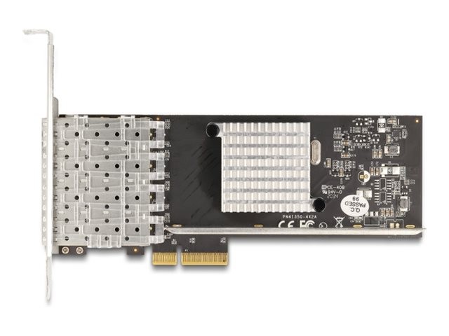 Delock Network adapter PCIe x4 low profile Gigabit SFP x 4 88342