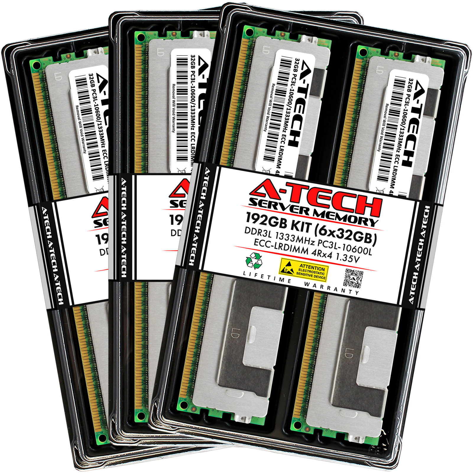 192GB 6x 32GB PC3L-10600L LRDIMM Supermicro X9DRW-CTF31 Memory RAM