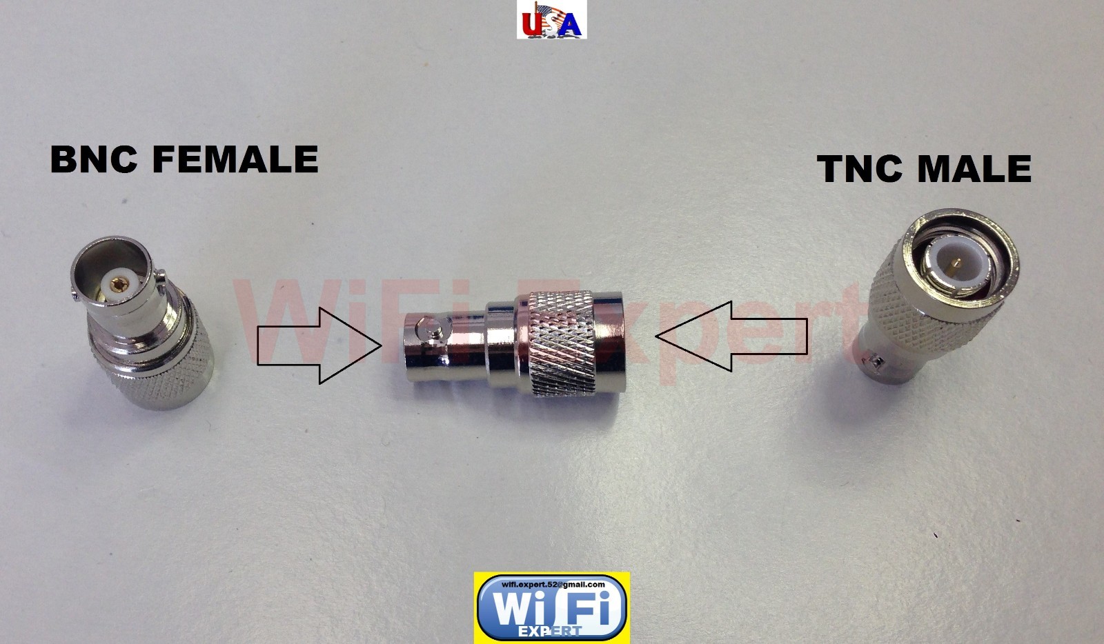 TNC Male Female To BNC Male Female RF Connector Coax Adapter Radio Antenna USA