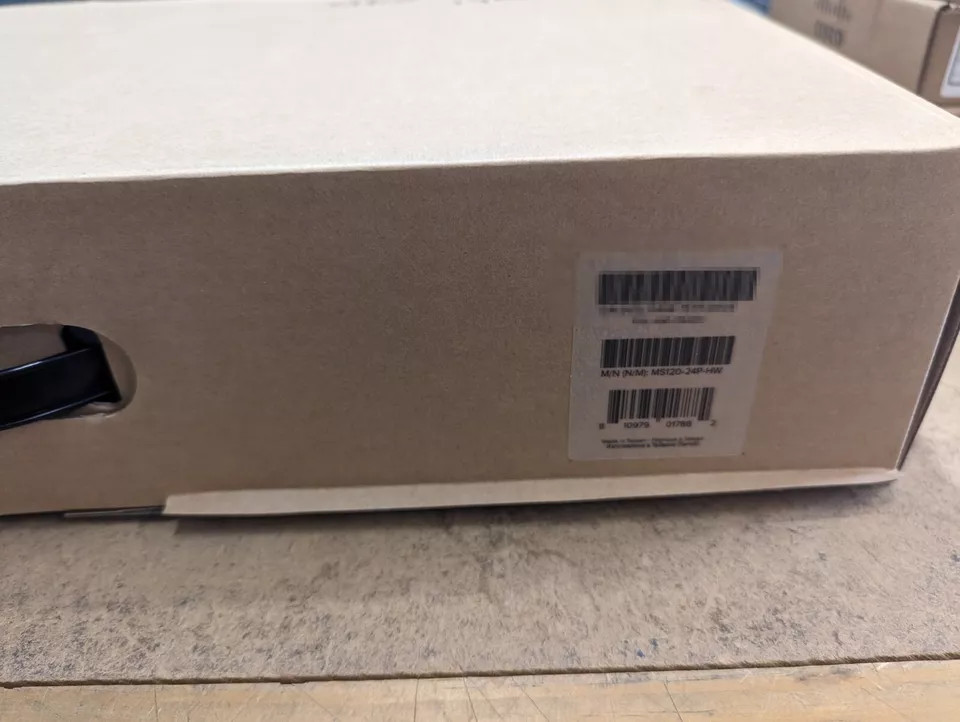 New Genuine Cisco Meraki MS120-24P-HW Unclaimed w/ Warranty 24 Port PoE Switch