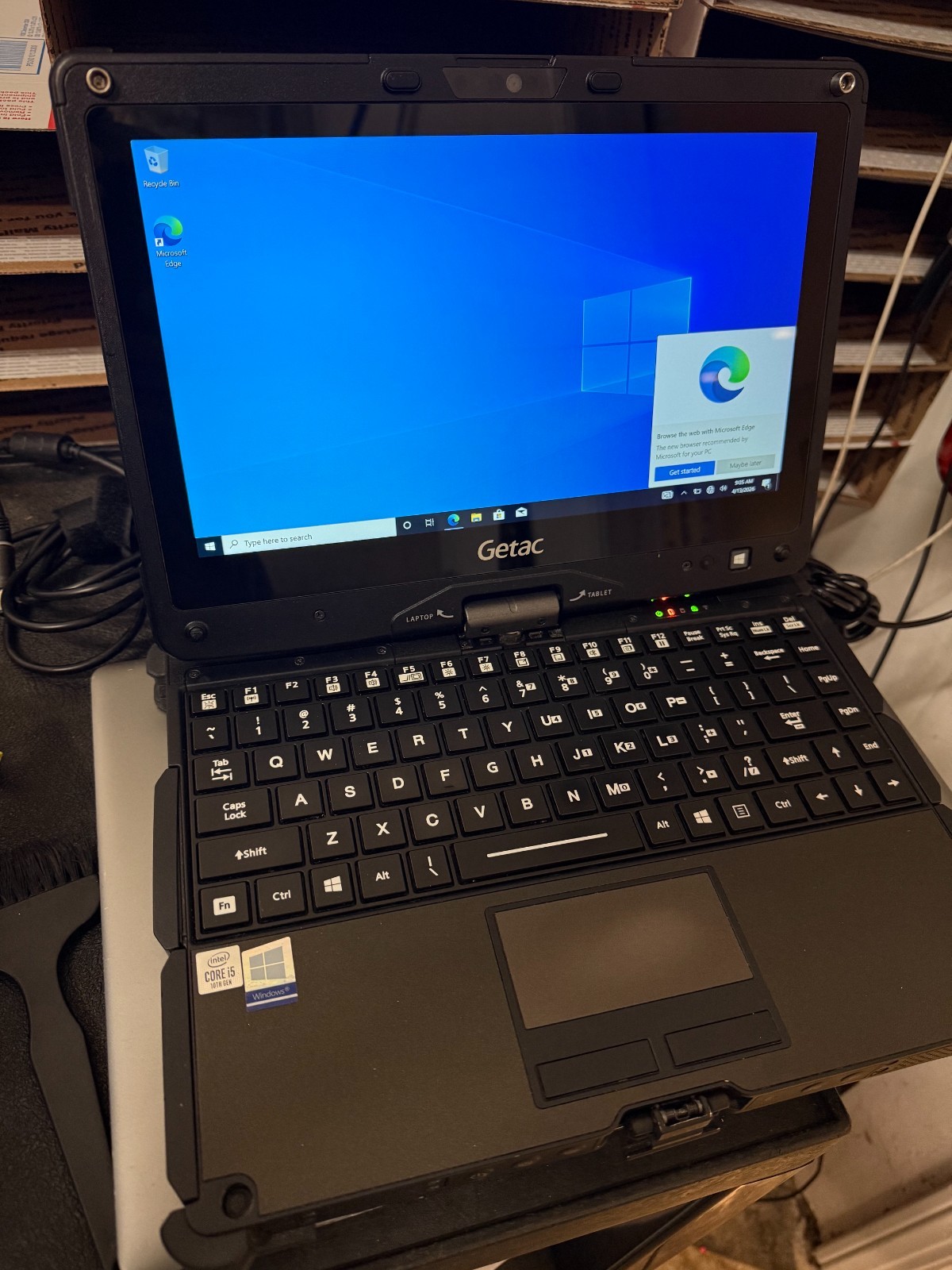 G GETAC V110 G6 RUGGED LAPTOP I5-10210U 1.60G 16GB 256GB DUAL BATTERY  WIN 10P