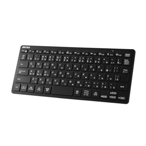 Buffalo Bluetooth 5.0 Wireless Mini Keyboard Thin Portable Scissor Pairing